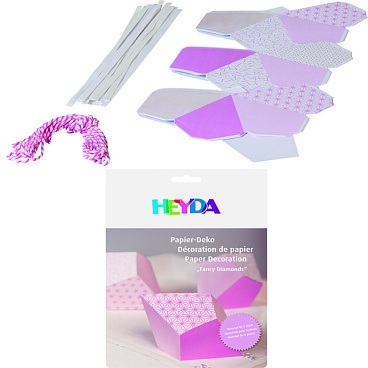 Бумага для декорирования и оригами Brunnen Heyda Fancy Diamonds Бордо - 1